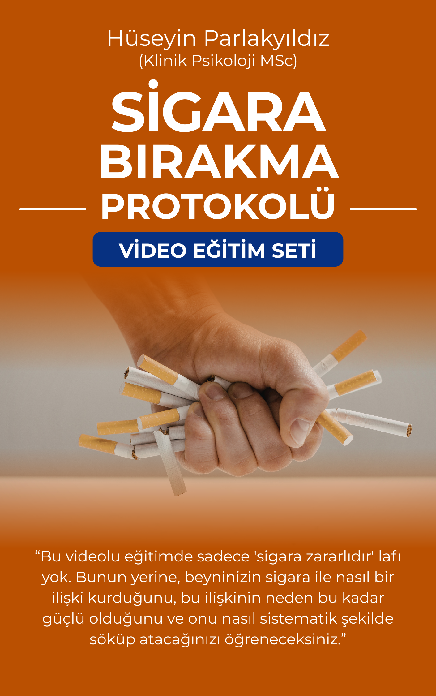 Sigara Bırakma Video Eğitim Protokolü - Kapak